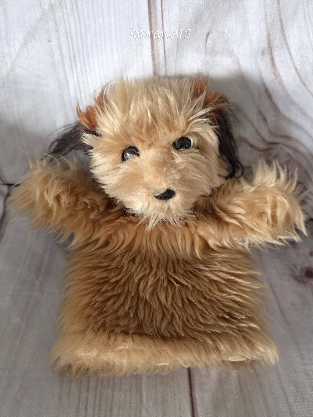 Benji Dog Plush Hand Puppet Shaggy Tan R. Dakin 11 Inch 1978